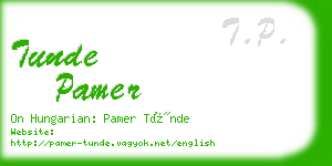 tunde pamer business card